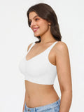 Popilush® Wireless Wide Strap Everyday Supportive Push Up Comfort Bra