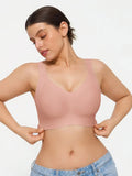 Popilush® Wireless Wide Strap Everyday Supportive Push Up Comfort Bra