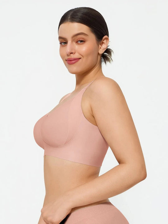 Popilush® Wireless Wide Strap Everyday Supportive Push Up Comfort Bra