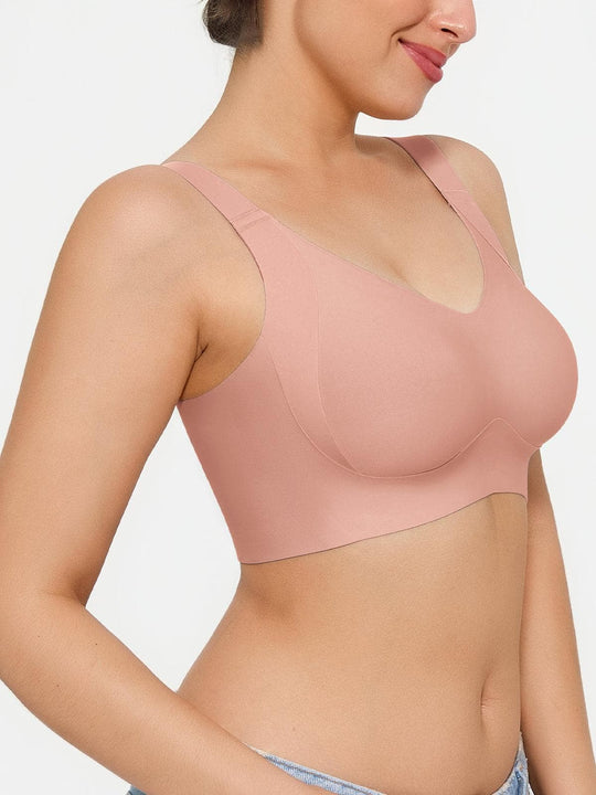 Popilush® Wireless Wide Strap Everyday Supportive Push Up Comfort Bra