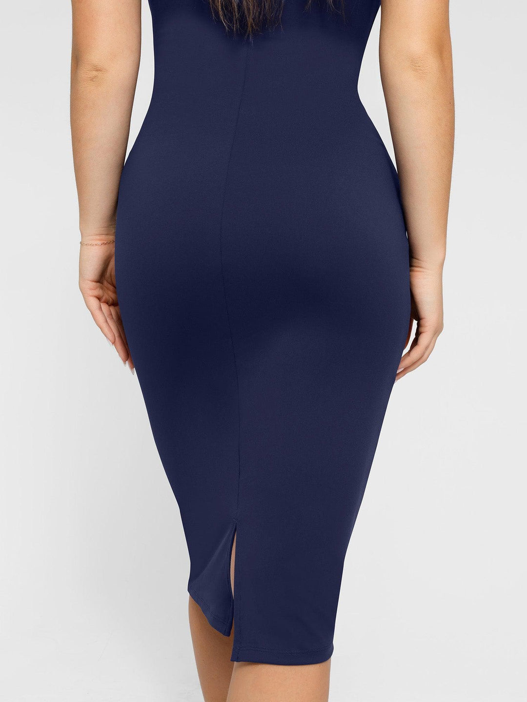Shapewear Sleeveless Midi Dress | Tummy Control & Sculpt - Popilush Shapewear Sleeveless Midi Dress | Tummy Control & Sculpt - Popilush
