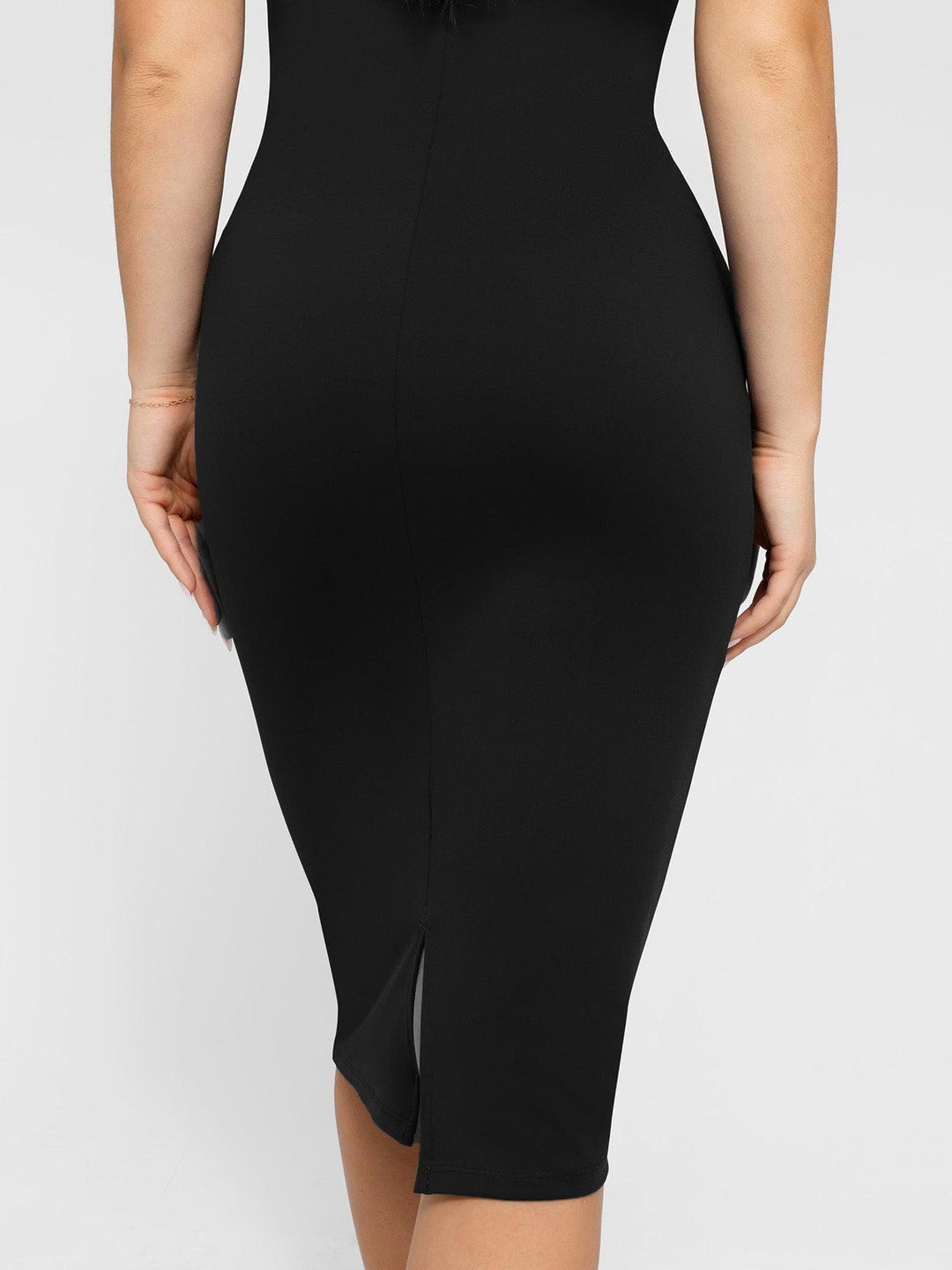 Shapewear Sleeveless Midi Dress | Tummy Control & Sculpt - Popilush Shapewear Sleeveless Midi Dress | Tummy Control & Sculpt - Popilush