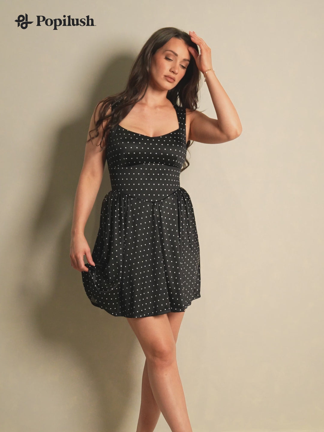 Shapewear Sweetheart Neckline Fit & Flare Mini Dress