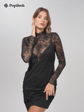Shapewear 2-in-1 Lace Overlay Sculpting Dress