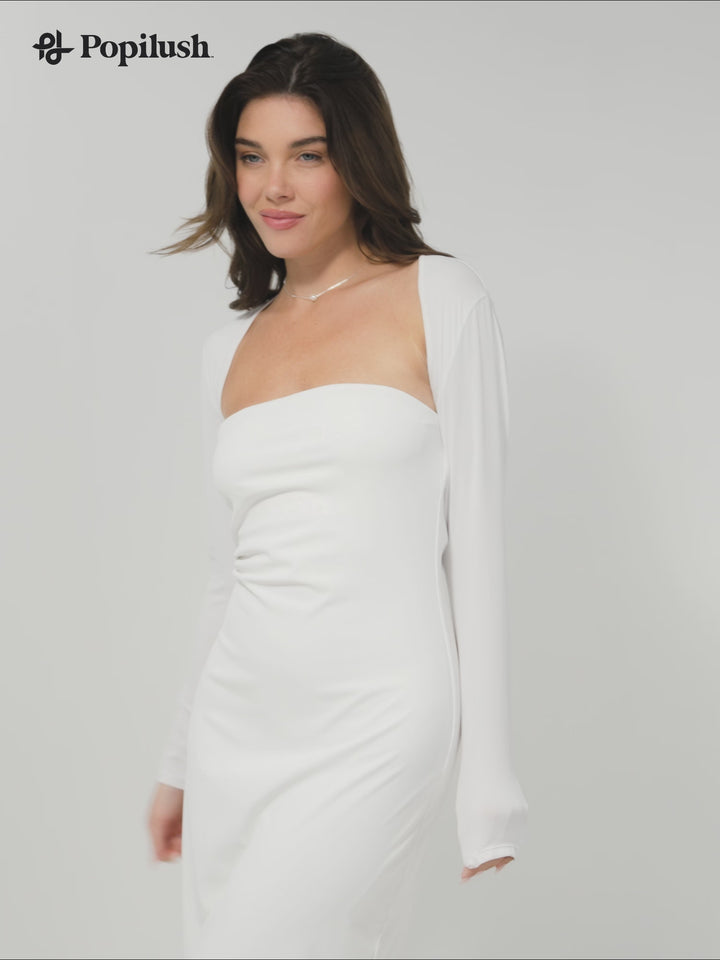 Shapewear Sculpting Midi Tube Dress or Shrug or Set
