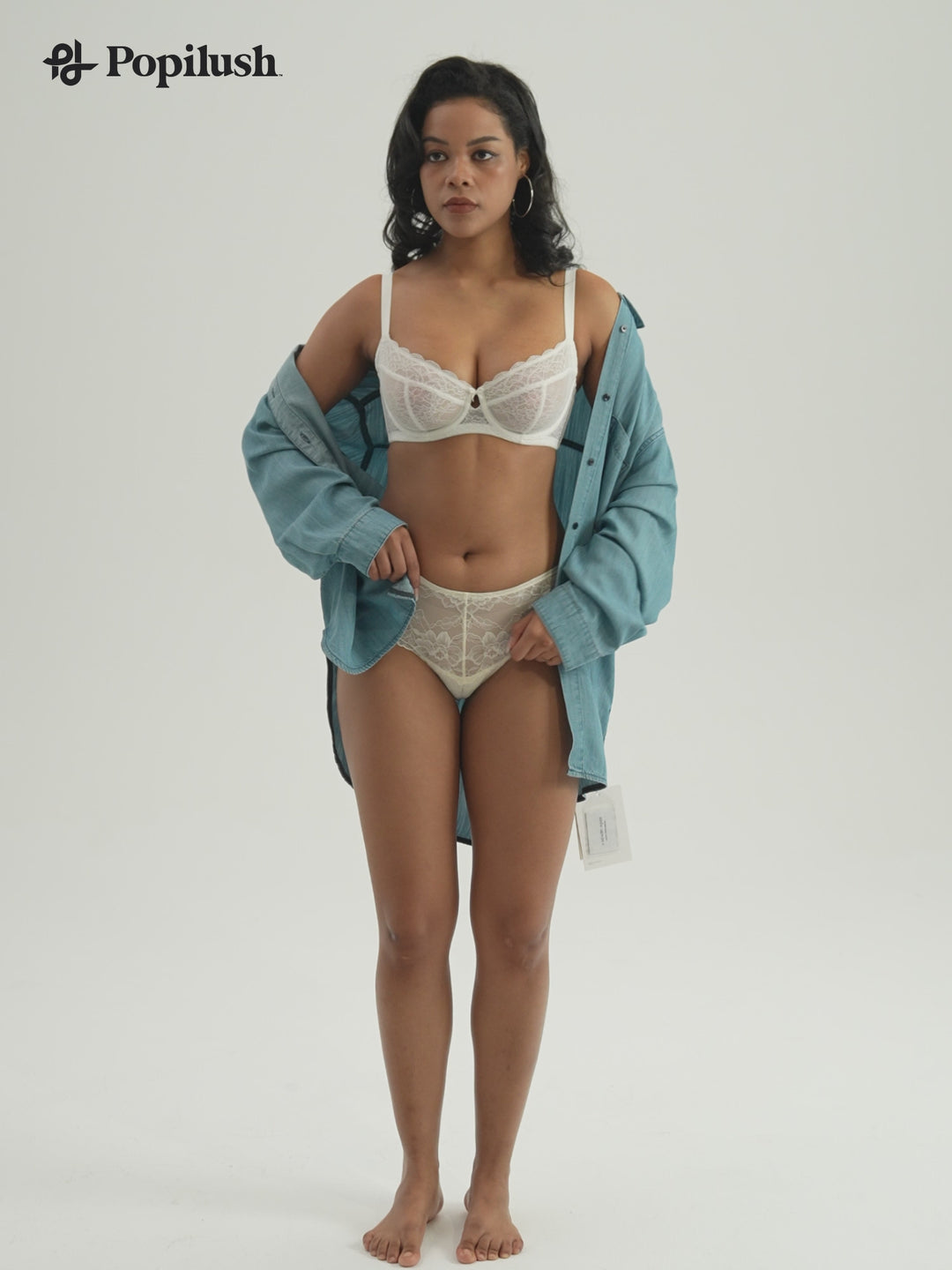 Unlined Lace Underwire Minimizer Bra