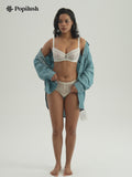 Unlined Lace Underwire Minimizer Bra